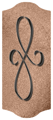 DARAY-C-601-BK-SH-BZ Black Scroll Shimmer Bronze